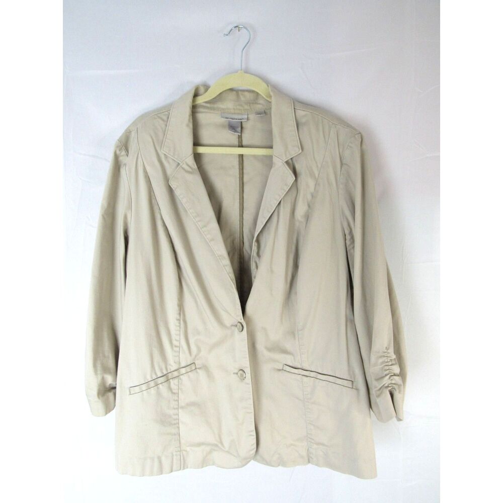 Avenue Khaki Blazer Size 22